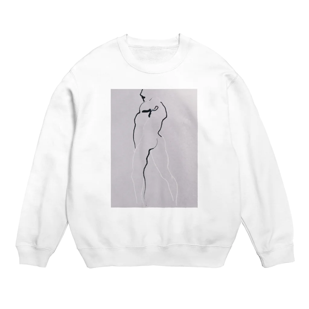 CAUCのabstract inked memory Crew Neck Sweatshirt