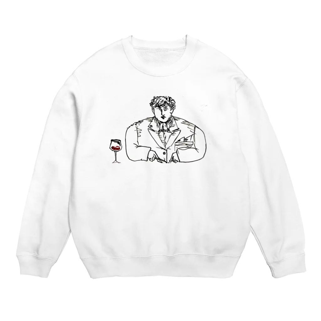 ゆーづき_Morobonberryのやすひろーらんど Crew Neck Sweatshirt