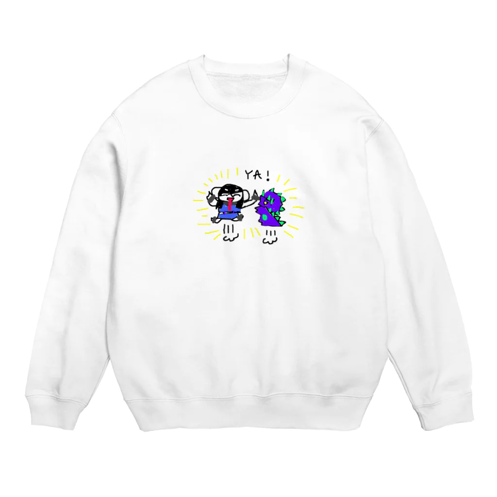 支配者様に投げ銭ショッッップのYA! Crew Neck Sweatshirt