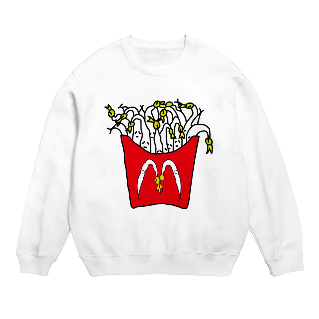 マジシャンもやしくんのショップのポテトもやしくん Crew Neck Sweatshirt