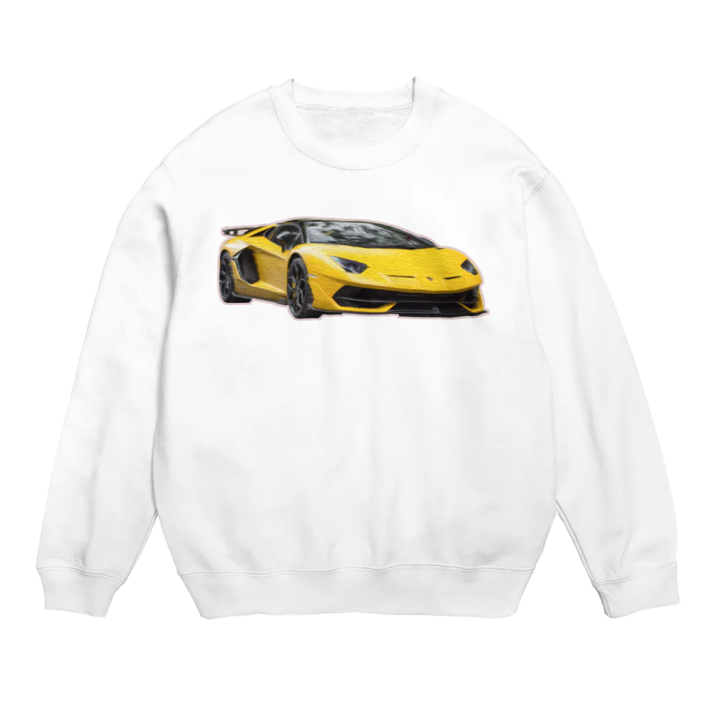 PuRiHaのスポーツカーでー Crew Neck Sweatshirt