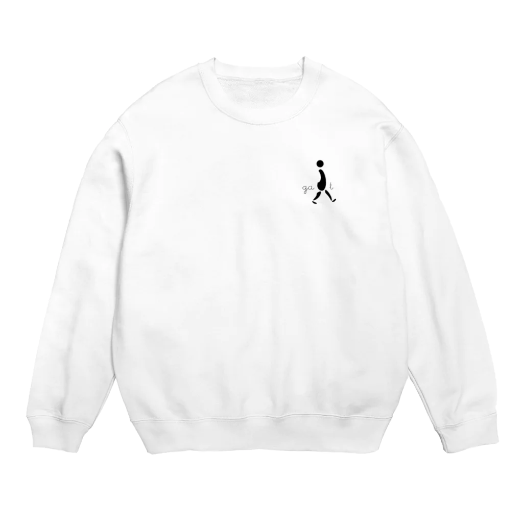 リラクゼーション&ピラティスgaitのgaitロゴ Crew Neck Sweatshirt