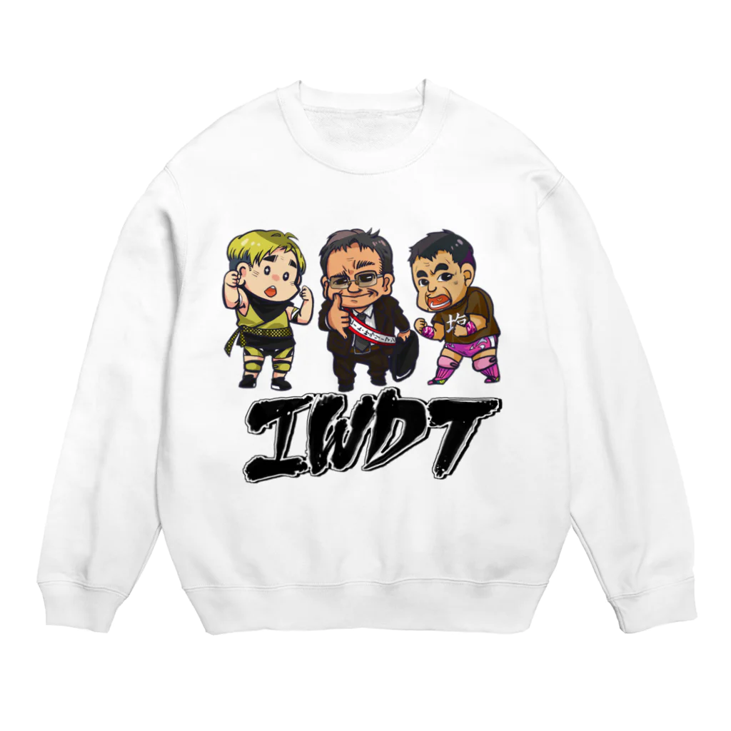 IWDT オフィシャルショップのIWDTイラスト Crew Neck Sweatshirt