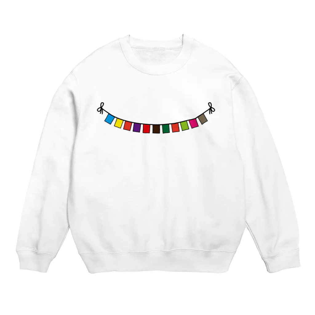 こだまの万国旗 Crew Neck Sweatshirt