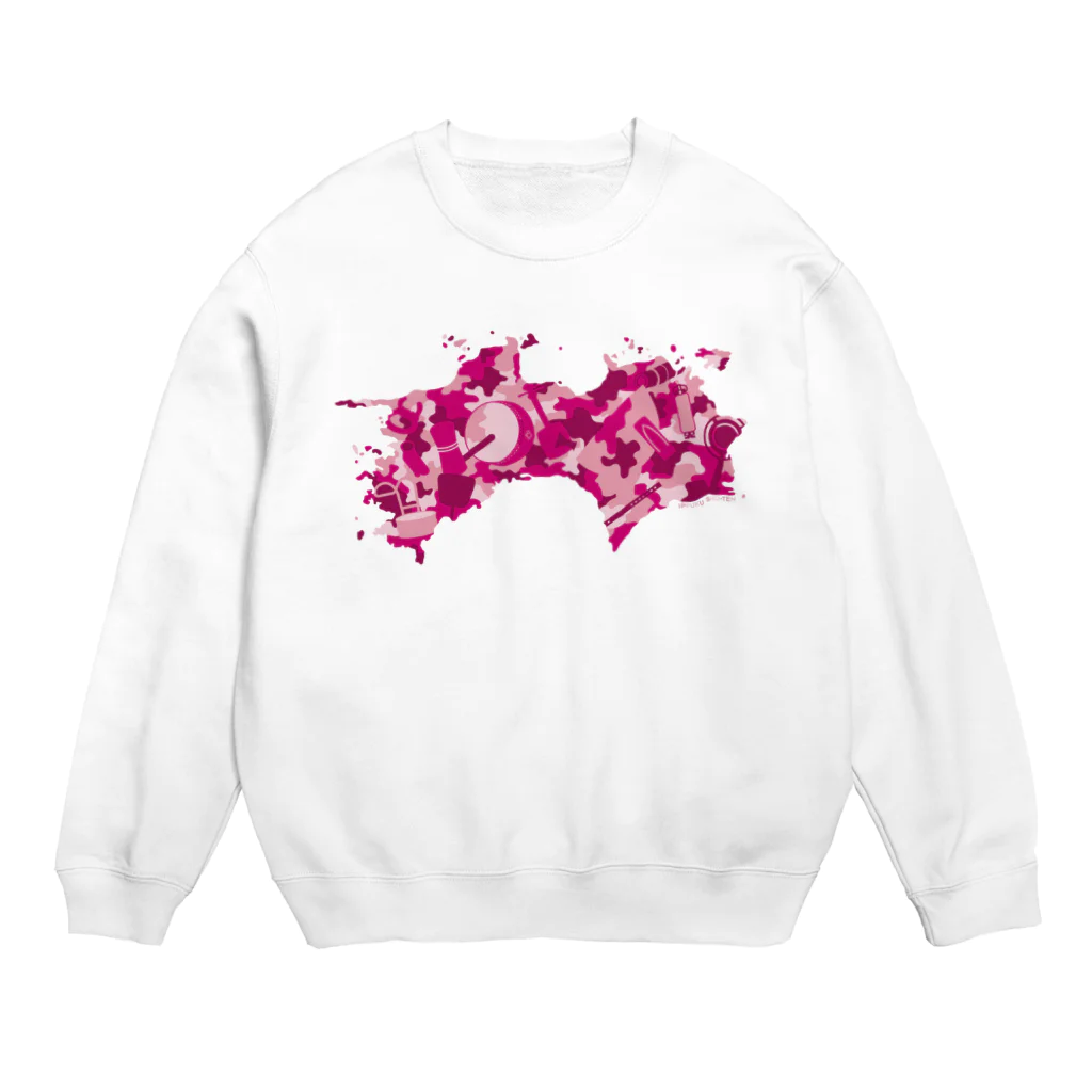 ジェーンのみせ(いっ福商店)のAWAODORI迷彩PINK Crew Neck Sweatshirt