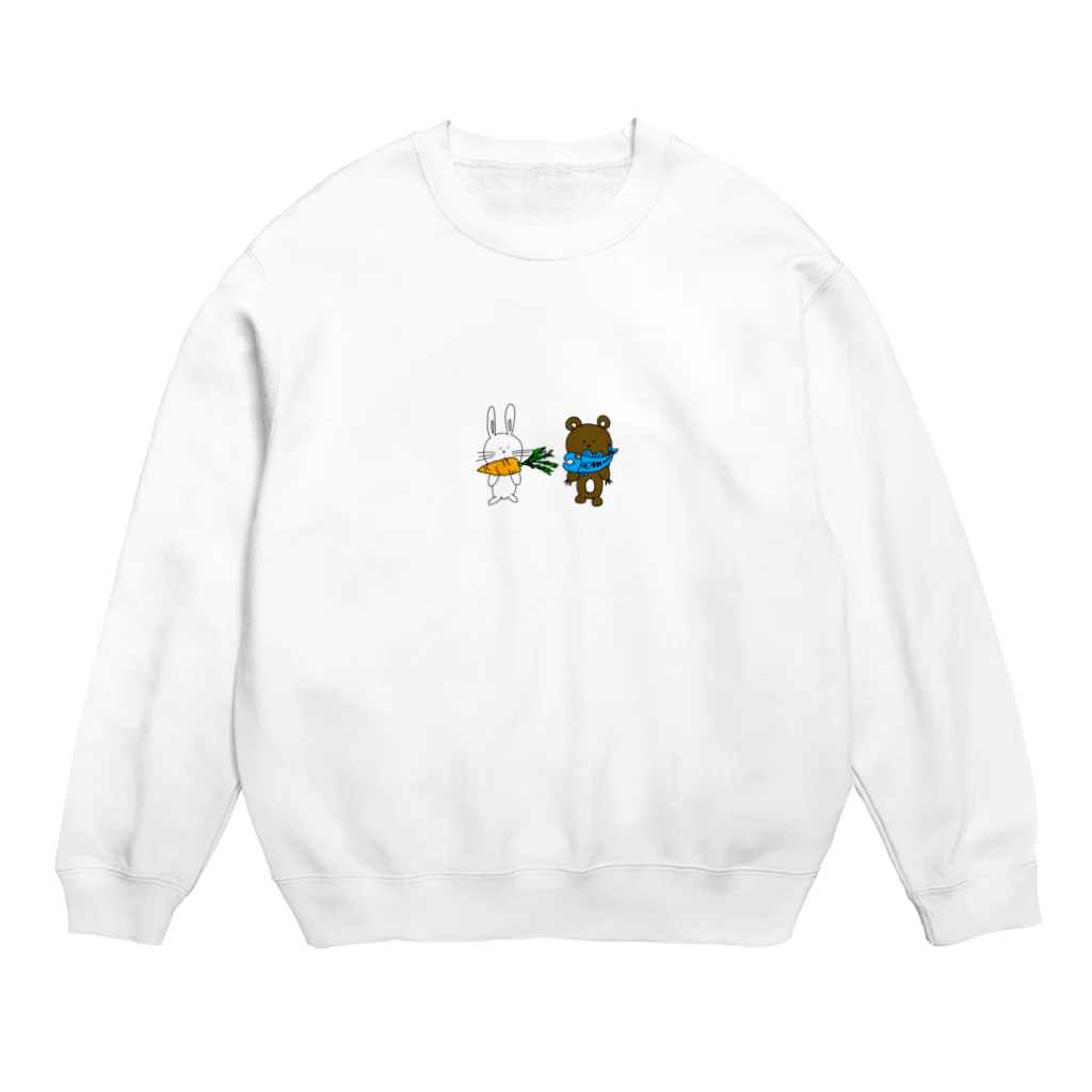 Ann's Designの大好物を咥えているふれんず Crew Neck Sweatshirt