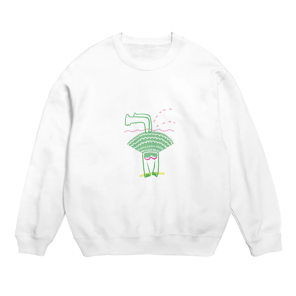 すずきえりーんのおよぐヒト Crew Neck Sweatshirt