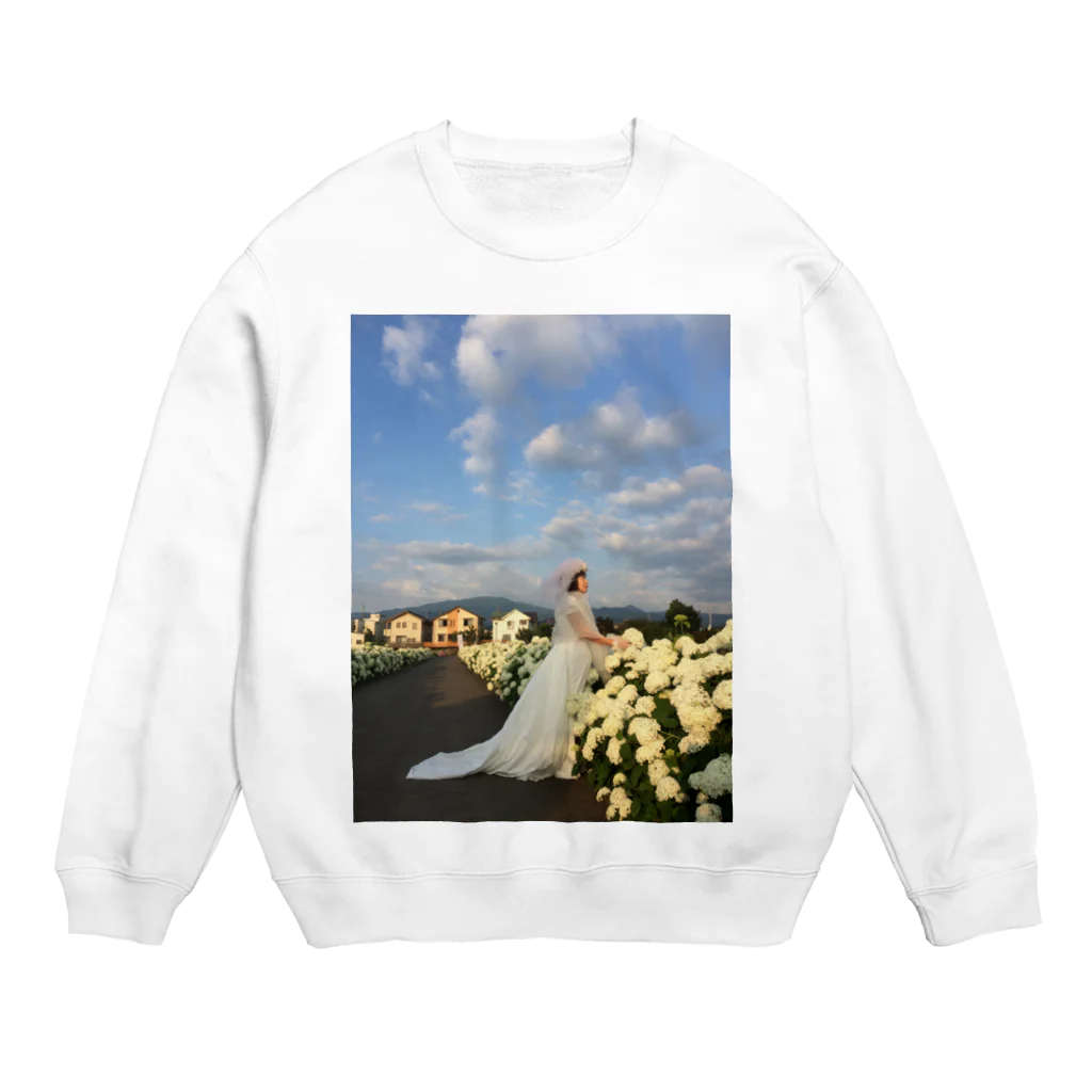 和水もみじのアナベルと花嫁 Crew Neck Sweatshirt