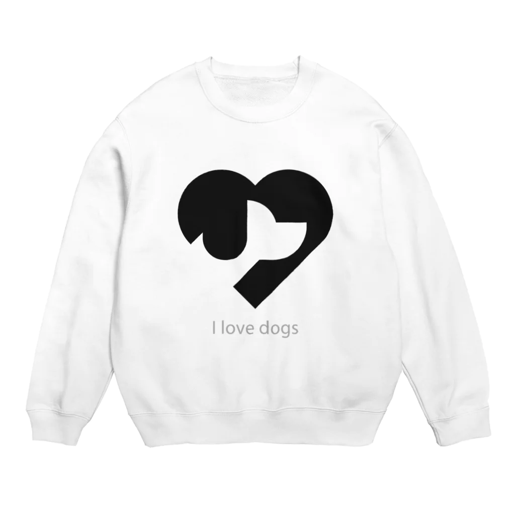 suggysのI love dogs Crew Neck Sweatshirt