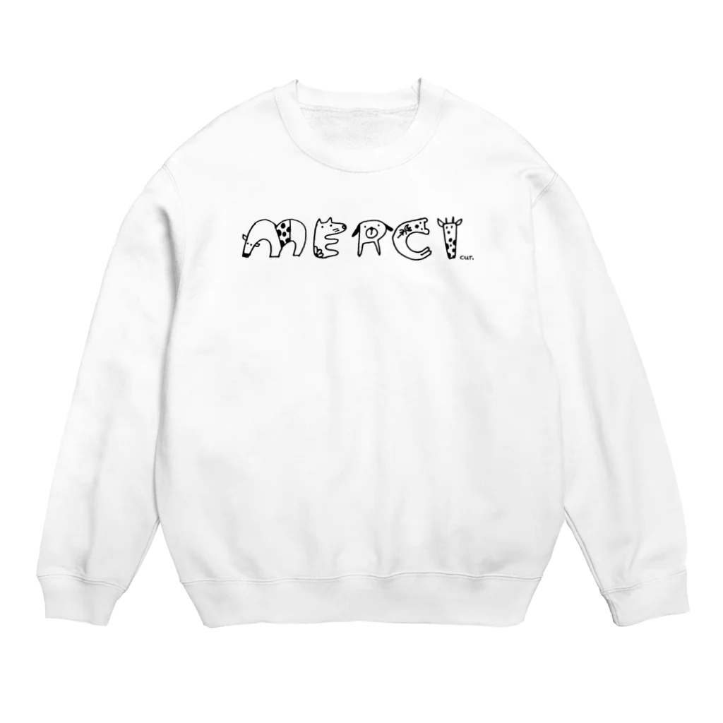 CUROGNACのmerci tamalphabets Crew Neck Sweatshirt