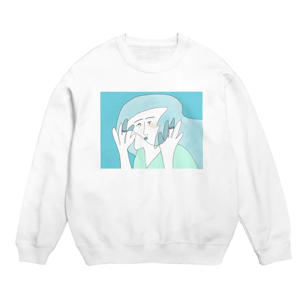 ゴブリンシャーク・ポコの自我の目覚め Crew Neck Sweatshirt