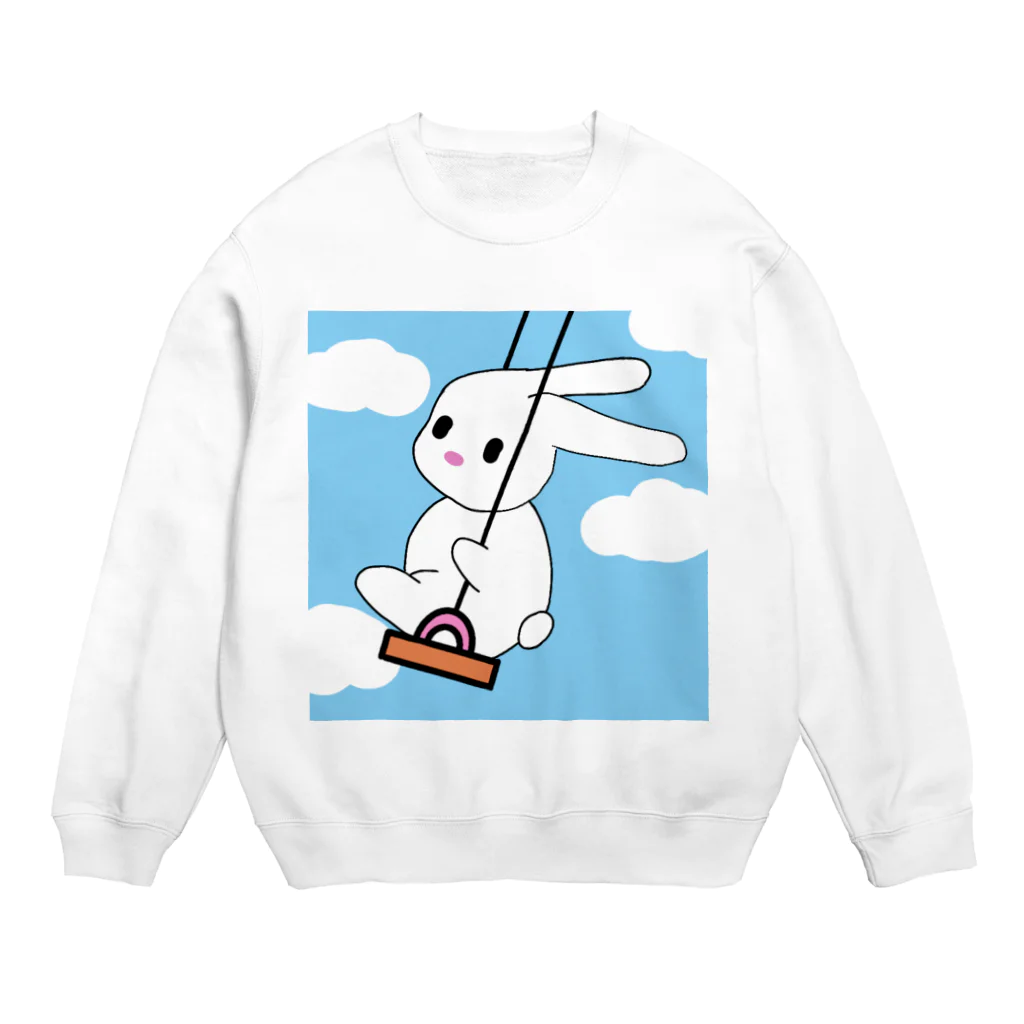 たま屋のぶらんこ  ウサたん Crew Neck Sweatshirt