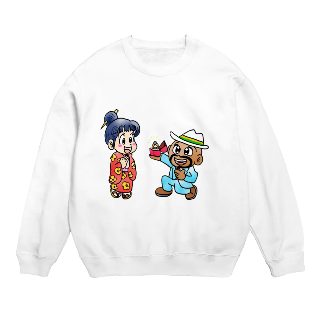 RAJACAFEのMarry me ! Crew Neck Sweatshirt