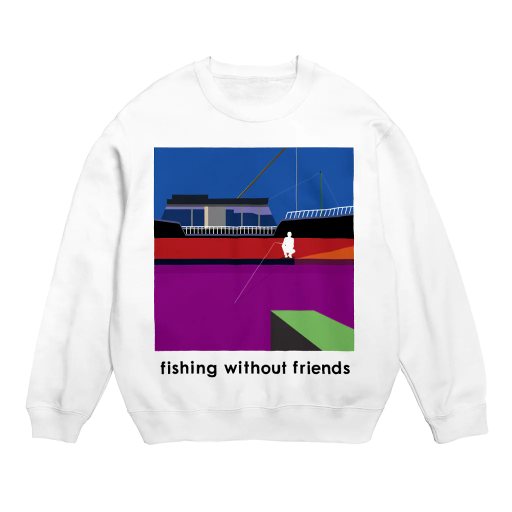 FISHING without FRIENDSのfishing without friends 3 Crew Neck Sweatshirt