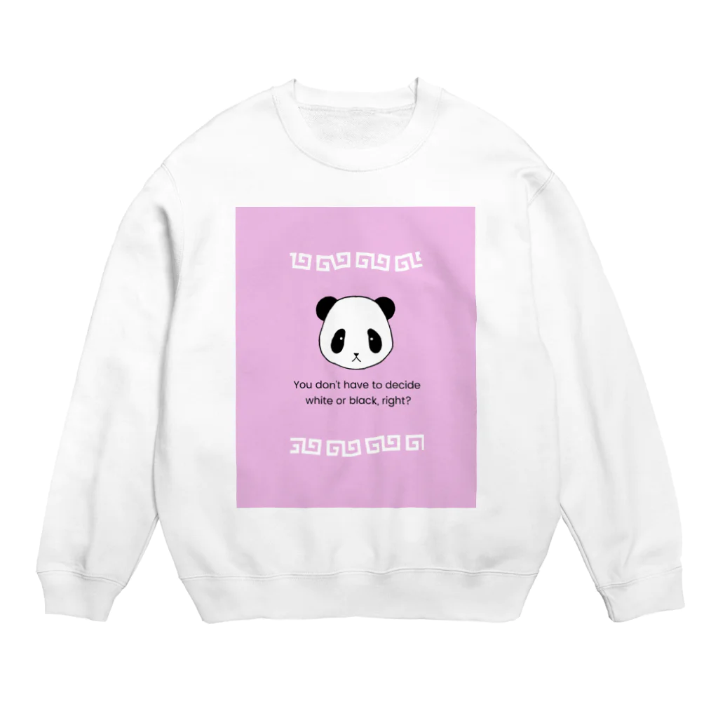 MIZUKICOCOのパンダ中華柄（ピンク） Crew Neck Sweatshirt