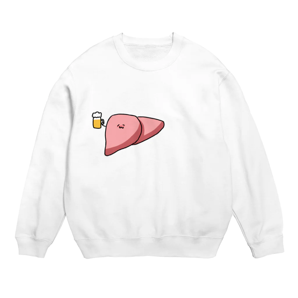 ごみの肝臓くん Crew Neck Sweatshirt