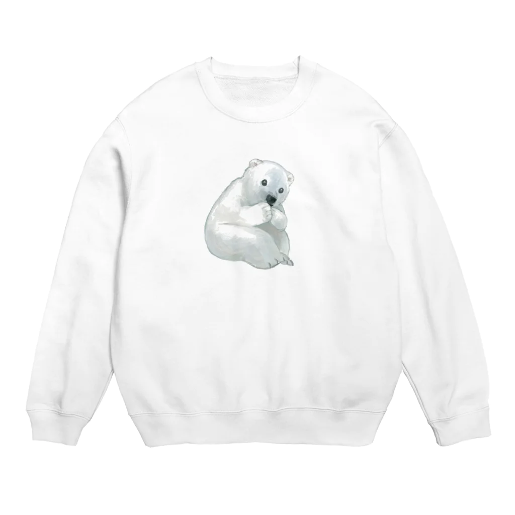 Yoro_Sikuのしろくまちゃん Crew Neck Sweatshirt