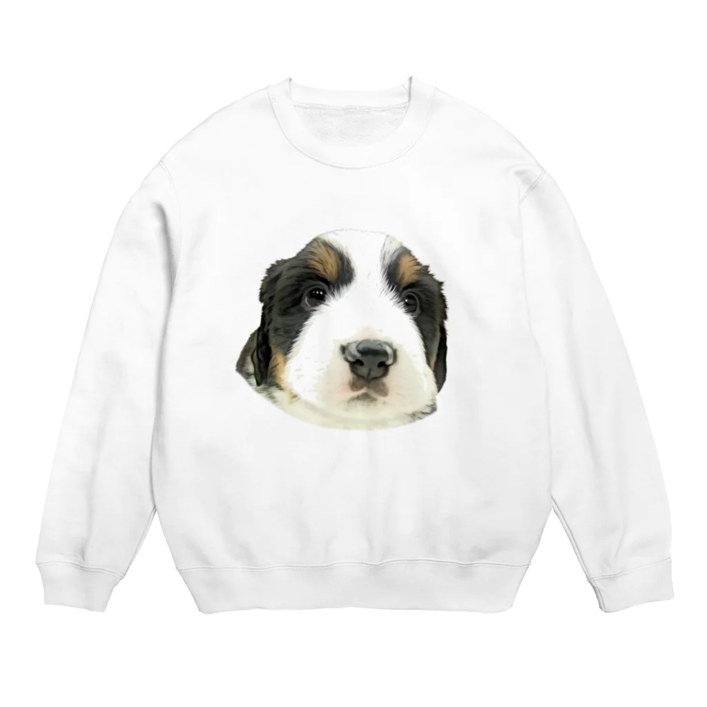 marucreateのバーニーズマウンテンドッグA　子犬 Crew Neck Sweatshirt