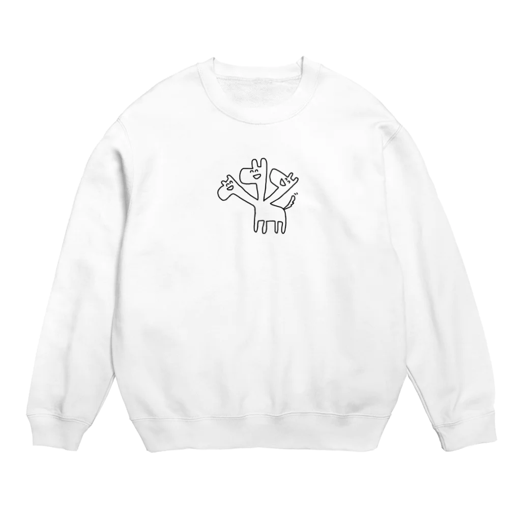 ₍ᐢ.ˬ.ᐢ₎の謎の生き物 Crew Neck Sweatshirt