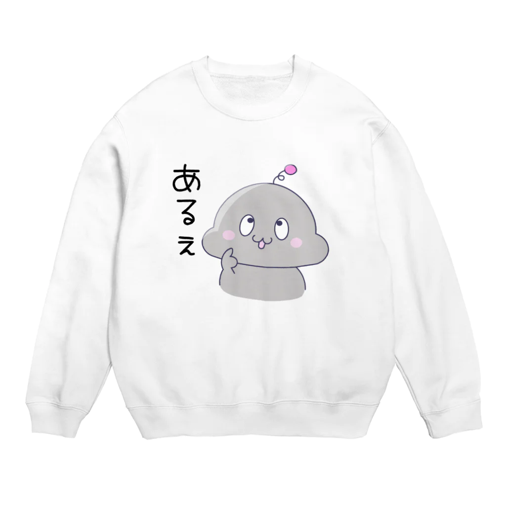 👾えなめるくん公式ショップ👾のあるぇ 思ってたんとちがう えなめるくん Crew Neck Sweatshirt