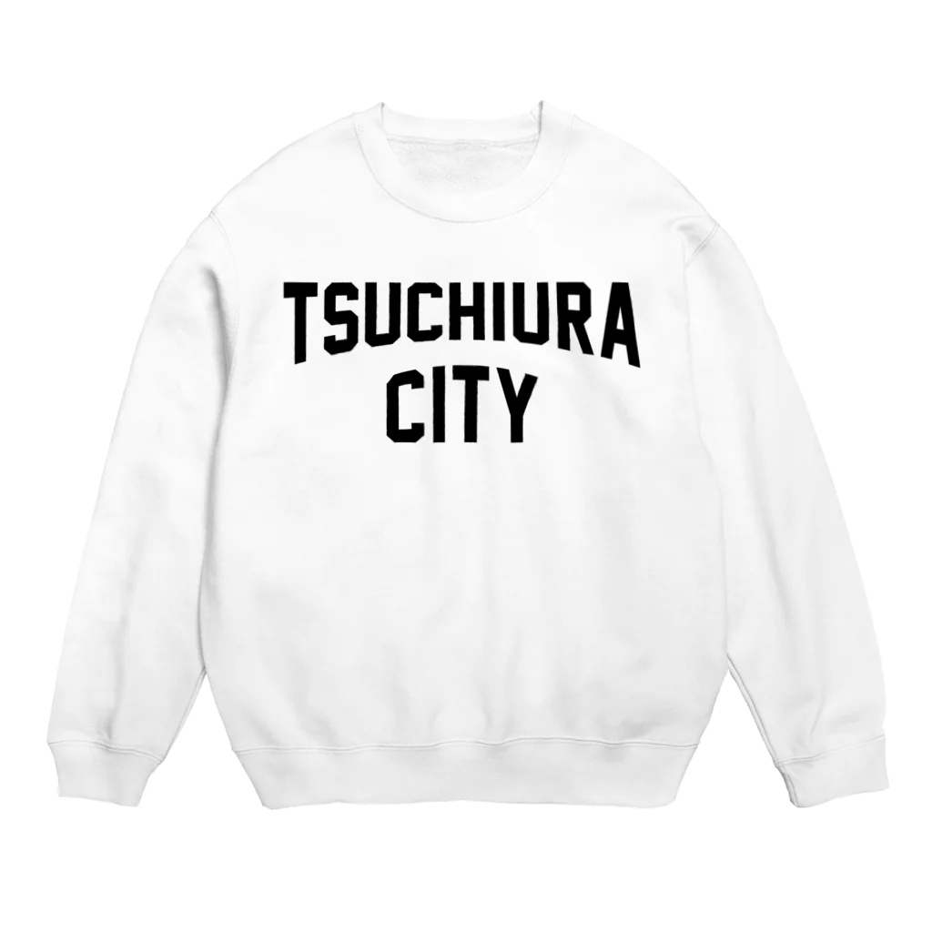 JIMOTOE Wear Local Japanの土浦市 TSUCHIURA CITY ロゴブラック Crew Neck Sweatshirt