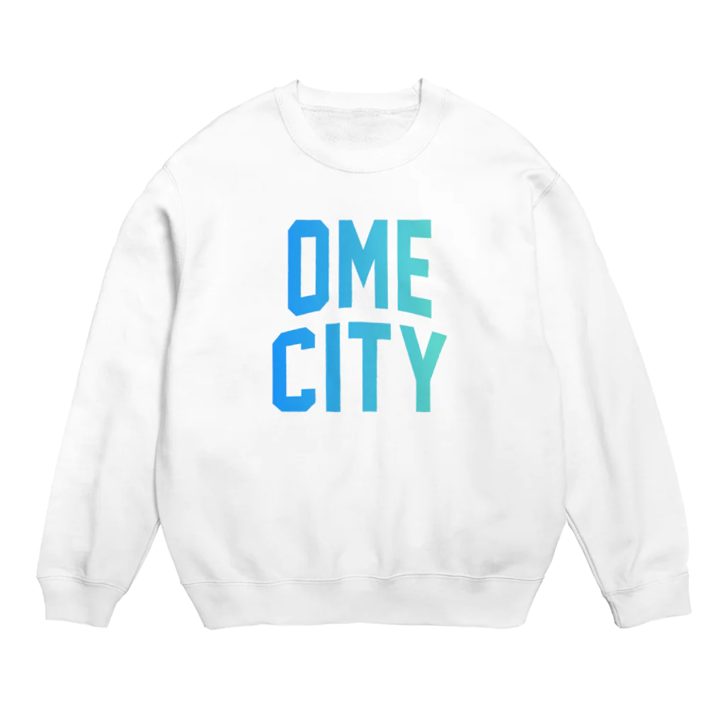 JIMOTOE Wear Local Japanの青梅市 OME CITY ロゴブルー スウェット