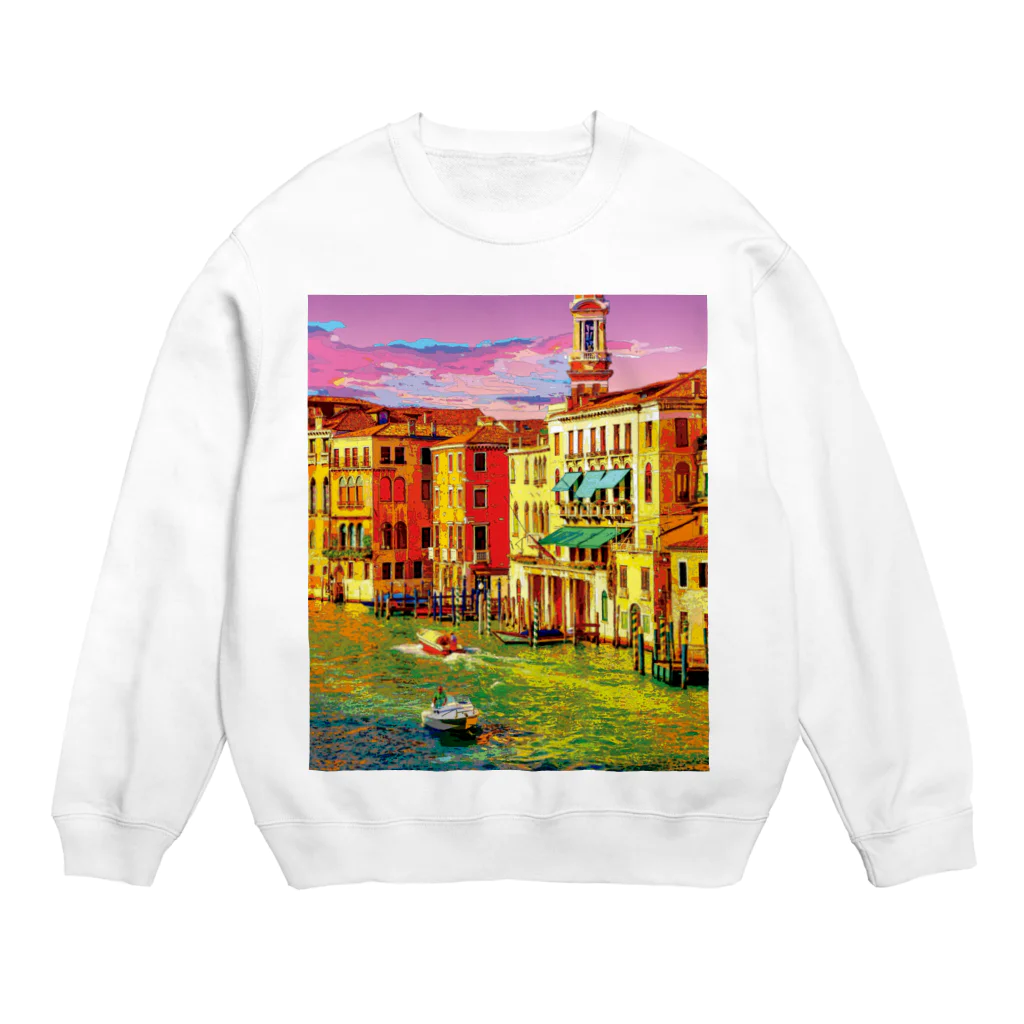 GALLERY misutawoのイタリア ヴェネツィアの夕暮れ Crew Neck Sweatshirt