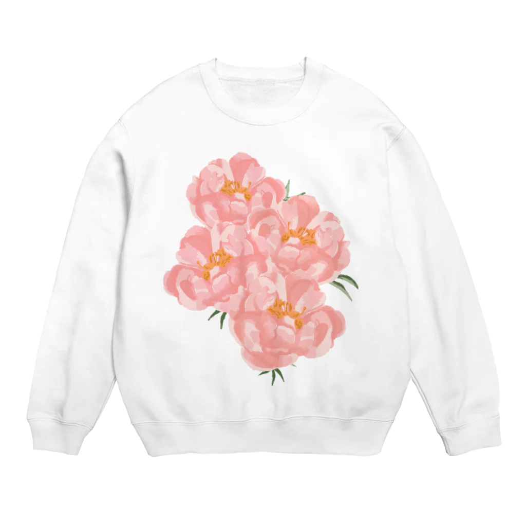 Katie（カチエ）のシャクヤクの花束 Crew Neck Sweatshirt