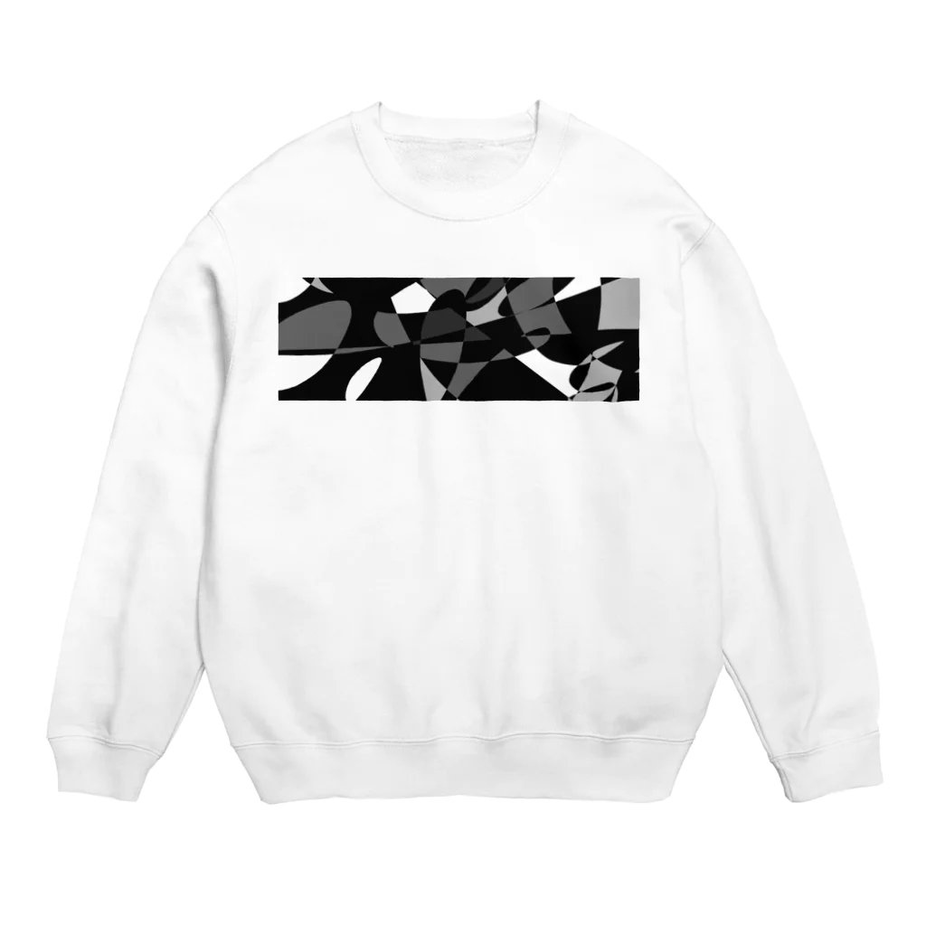 ハヤシ屋のモノクロ自由形 Crew Neck Sweatshirt