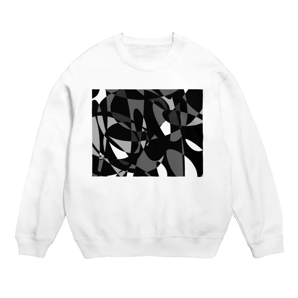 ハヤシ屋のモノクロ自由形-2 Crew Neck Sweatshirt