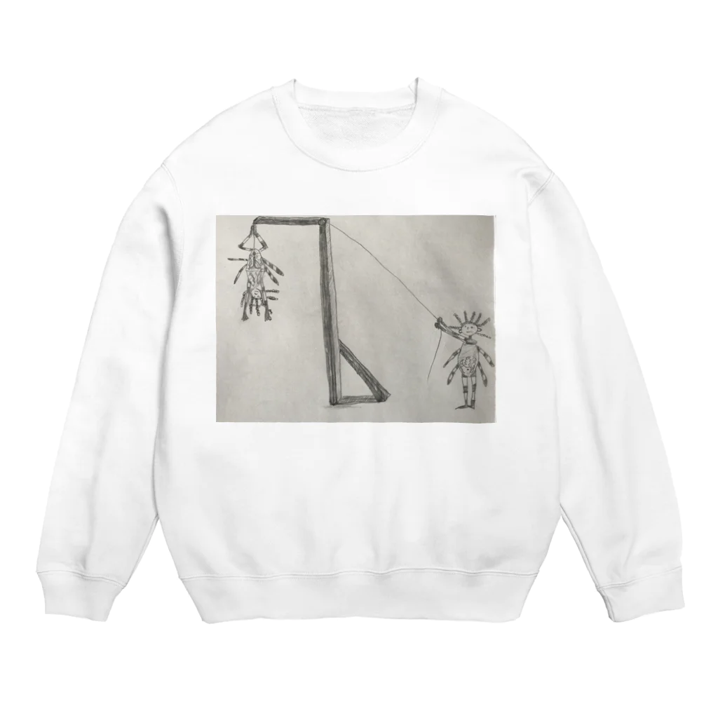 uno manakiの蜘蛛になるための訓練所 Crew Neck Sweatshirt