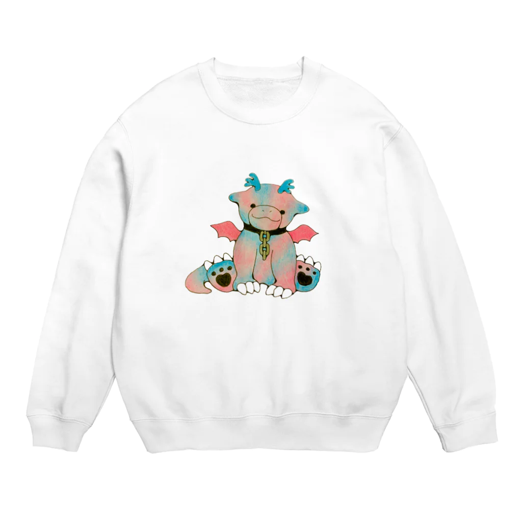 くまちくまお屋さんのゆめいろドラゴンちゃん Crew Neck Sweatshirt