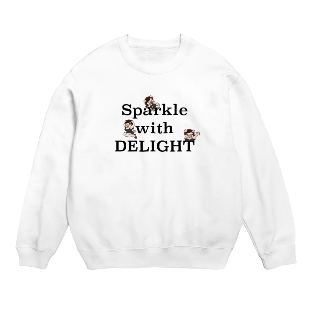 ブタのあすブーちゃんのブタのあすブーちゃん Crew Neck Sweatshirt