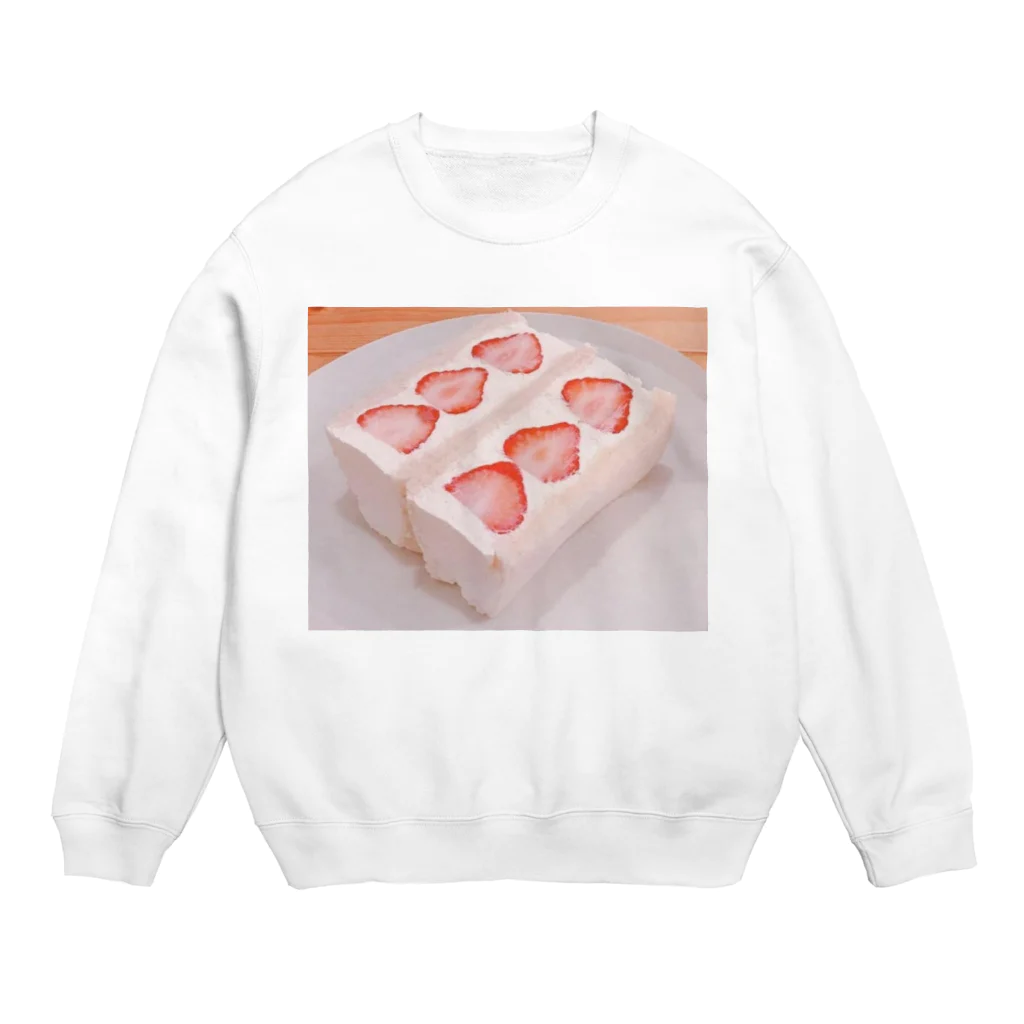 癒しショップのショートケーキ Crew Neck Sweatshirt