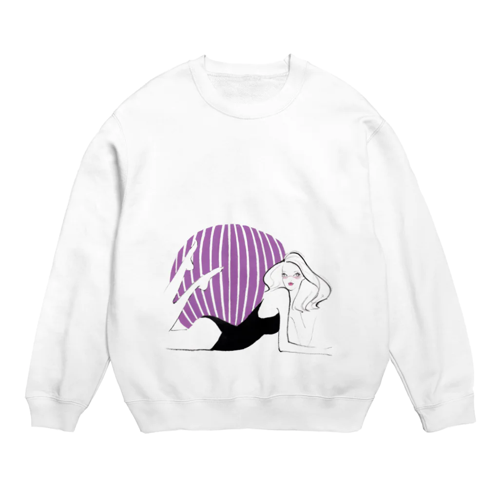 Jojo Yan | A Fashion Illustratorのバランスボール Crew Neck Sweatshirt