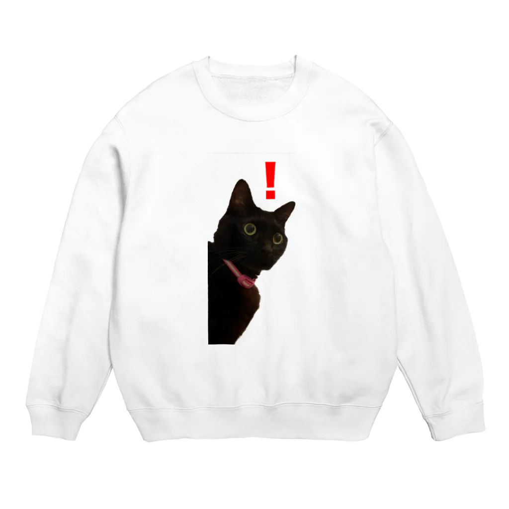 [guitar]猫わずらい@エコー猫の人の！（びっくり）チョコさん縦/透明 Crew Neck Sweatshirt