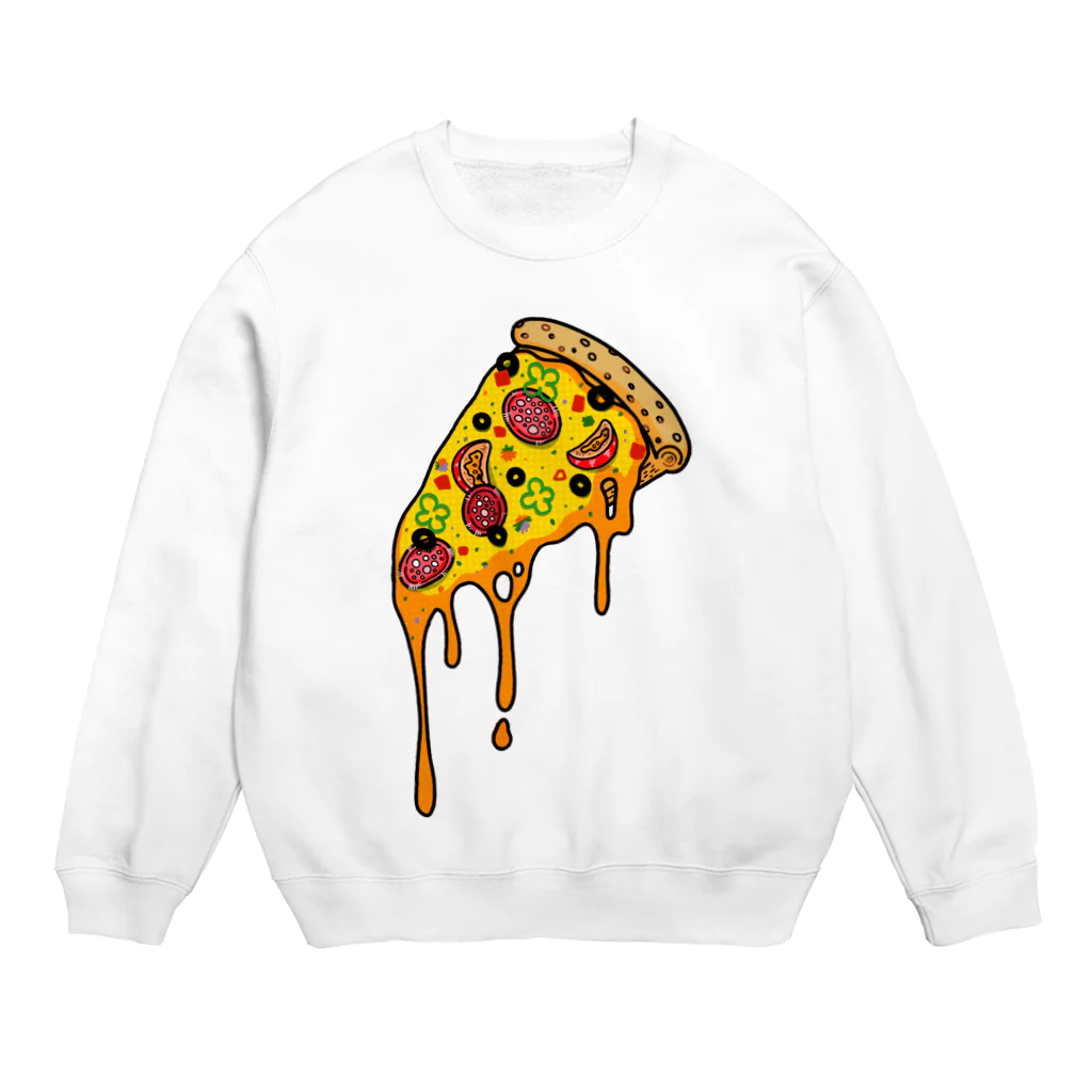 ベニのチーズドロドロピザ Crew Neck Sweatshirt