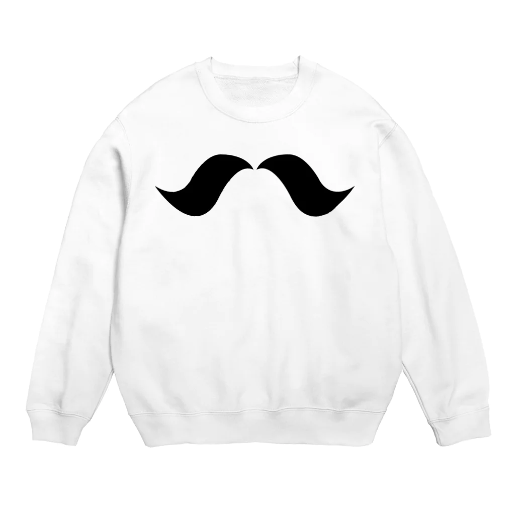 ゴロニャーのダサT屋さんのヒゲ Crew Neck Sweatshirt