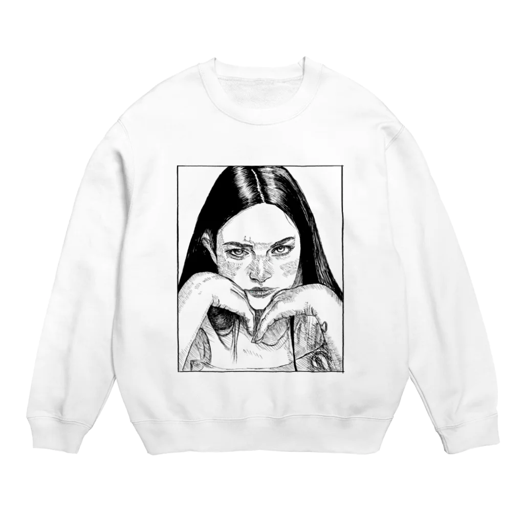 IKKOKU IKKIの目ヂカラ Crew Neck Sweatshirt