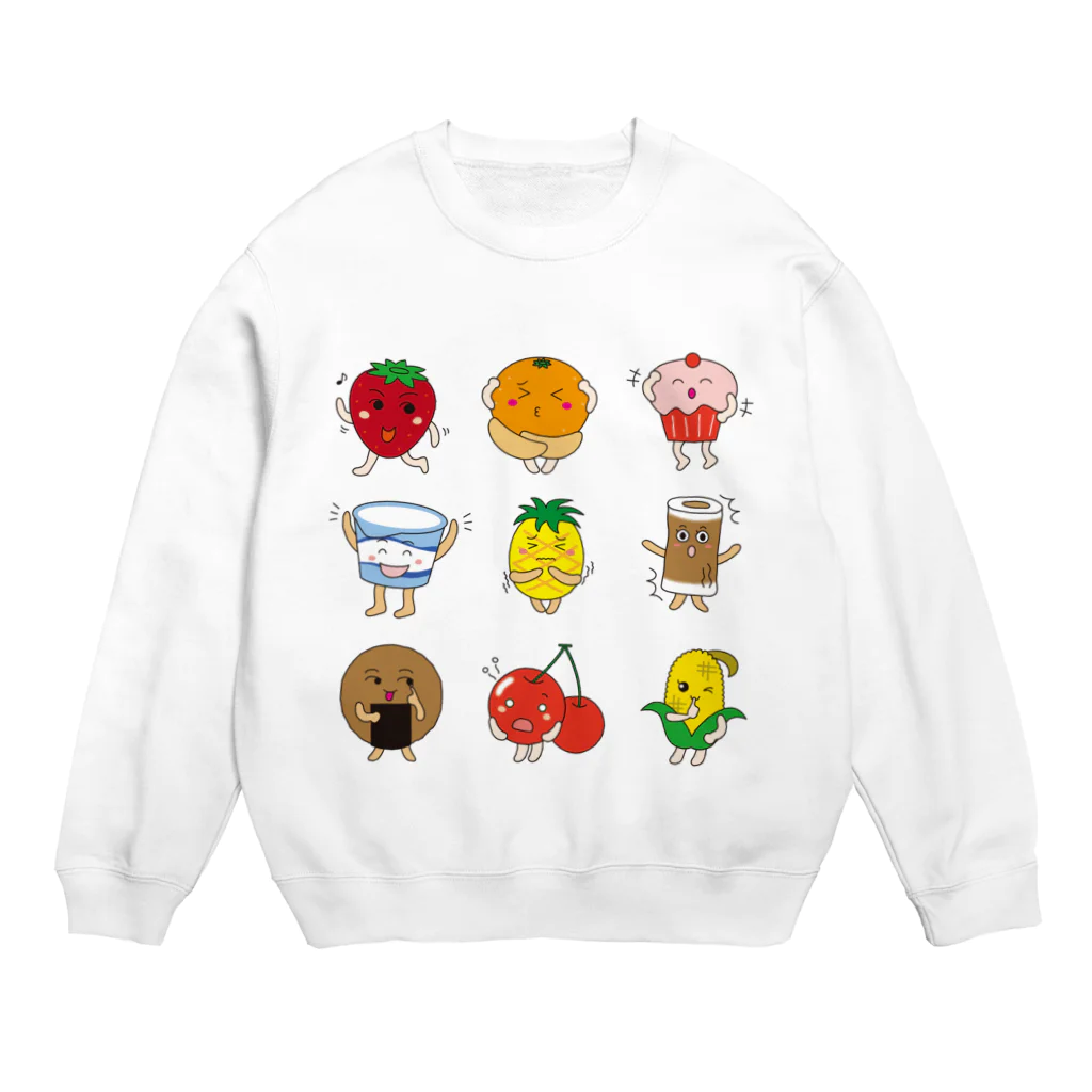 フォーヴァのおやつたーべよ Crew Neck Sweatshirt