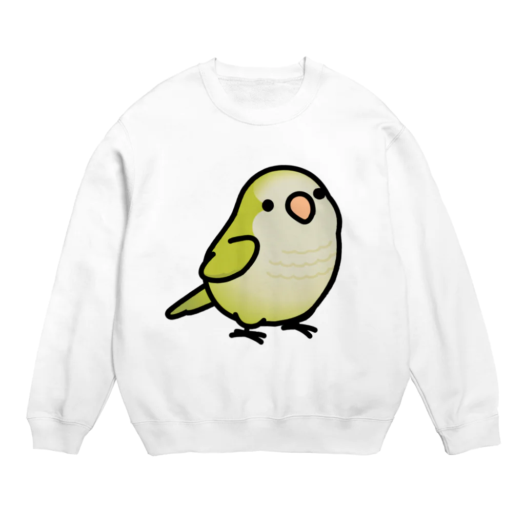 Cody the LovebirdのChubby Bird オキナインコ Crew Neck Sweatshirt