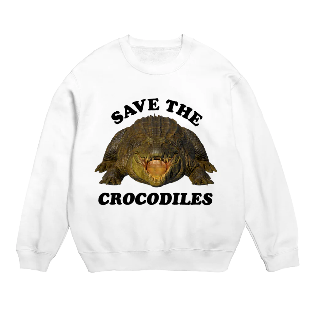 ワイルドデザインのわにシャツ (006) SAVE THE CROCODILES スウェット