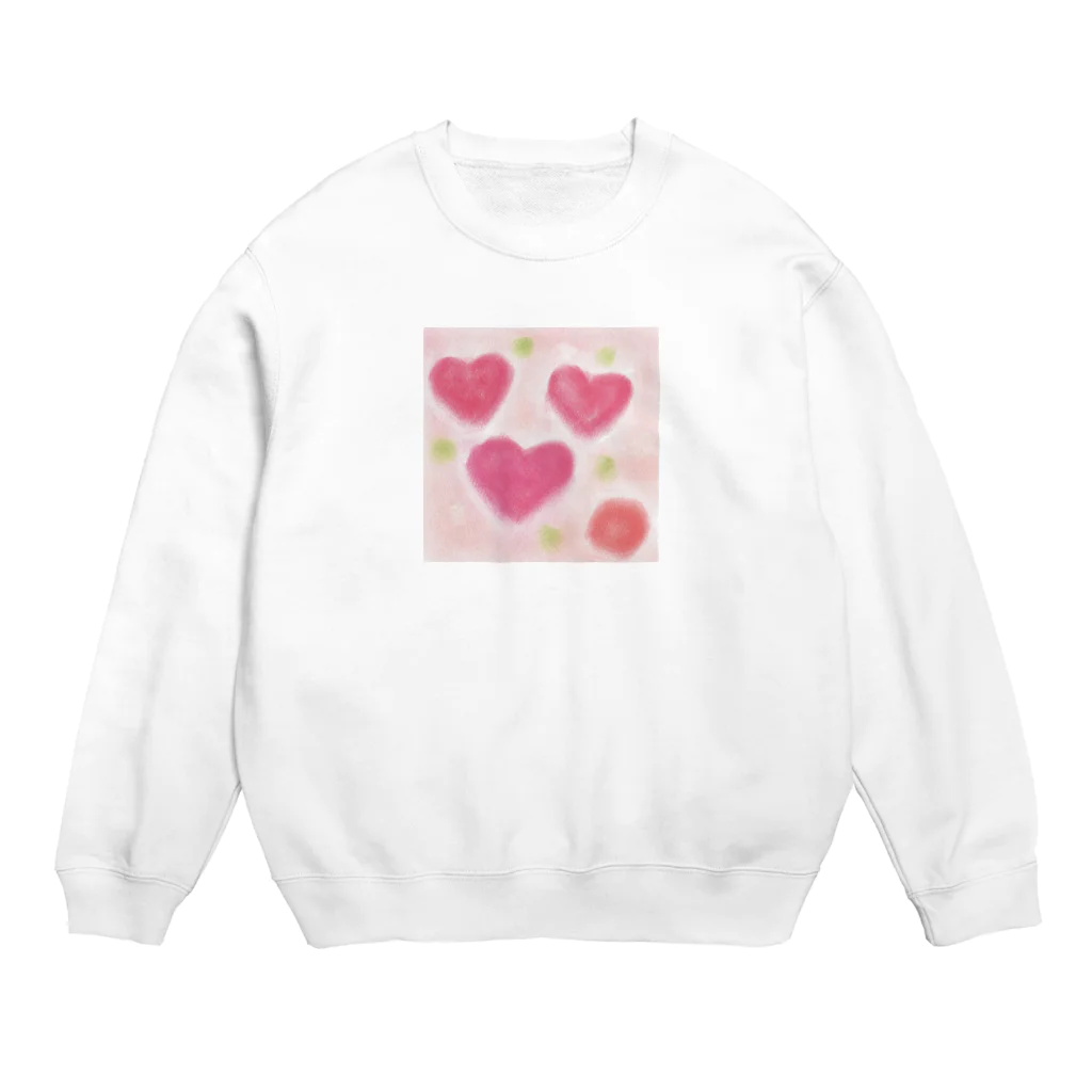 my pastel（いしはら　まさこ）のハートの果物 Crew Neck Sweatshirt