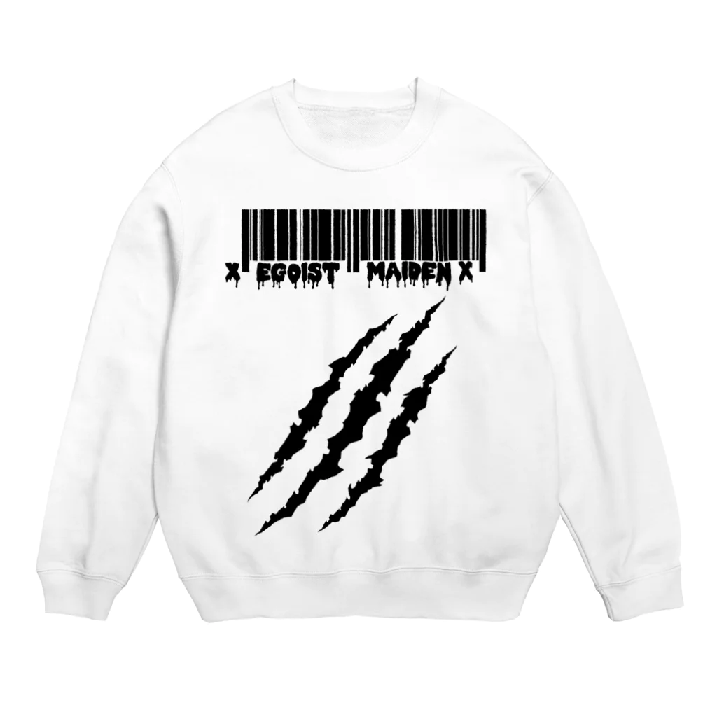 エゴイスト乙女のバックプリントあり　傷跡 Crew Neck Sweatshirt