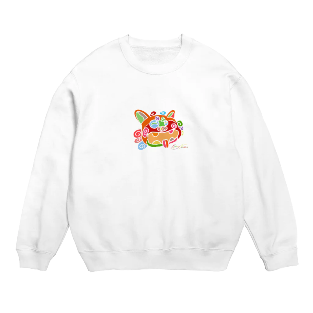 pinkpenguinのスマイルシーサー Crew Neck Sweatshirt