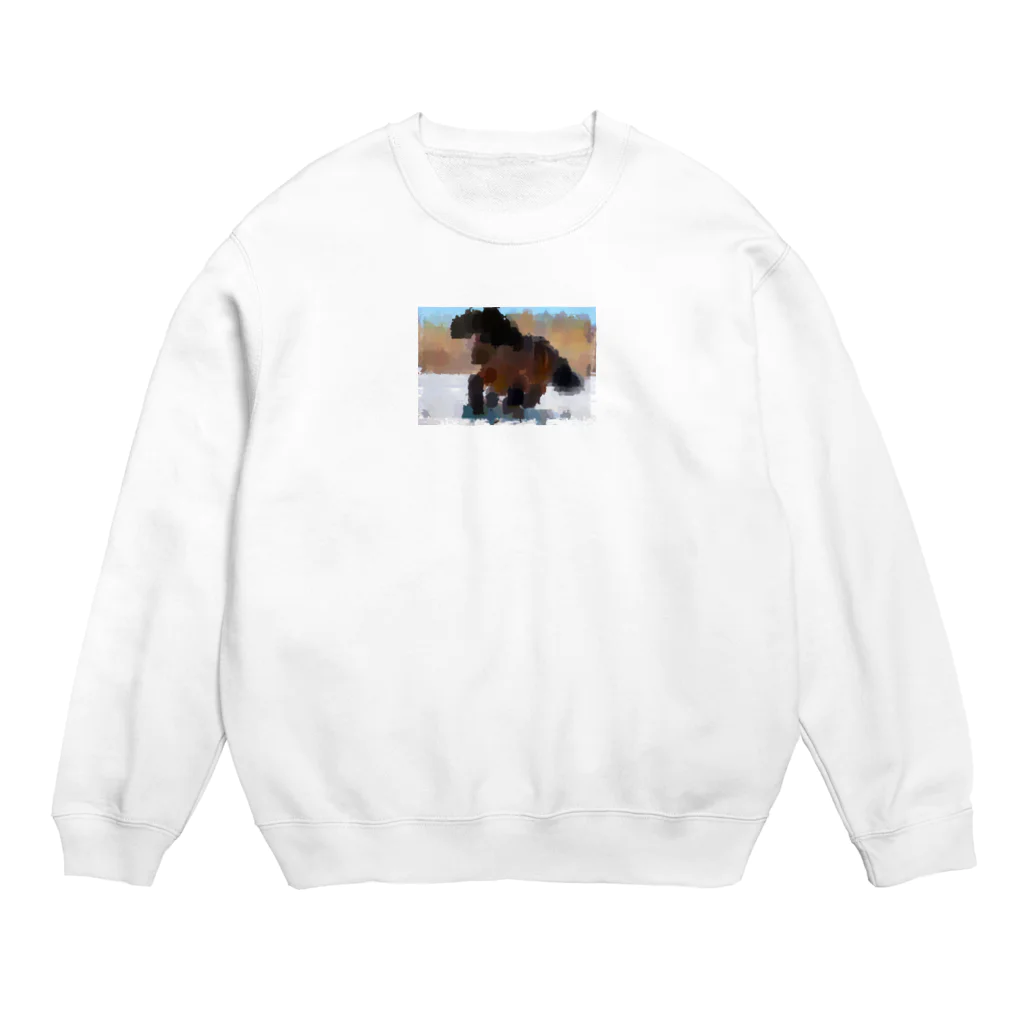 超新星爆発センターのウマ息子モザイクシリーズ1 Crew Neck Sweatshirt