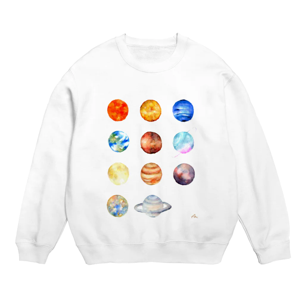 An.の十一天体 Crew Neck Sweatshirt