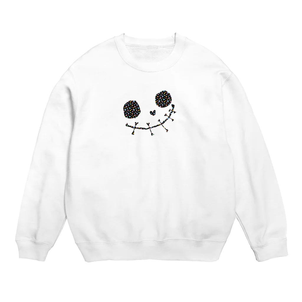 まちのやのハロウィンスカル(カラフルスター) Crew Neck Sweatshirt