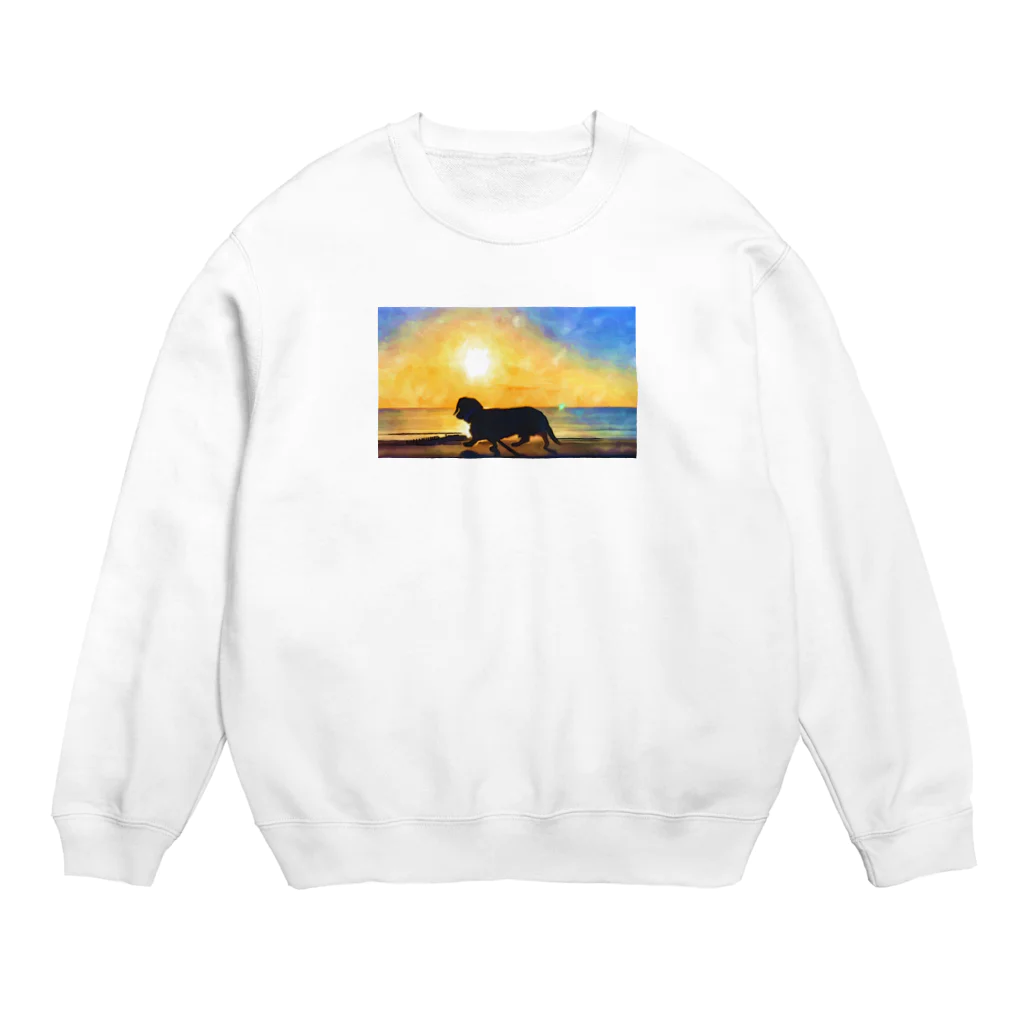 まろくんのまろくん Crew Neck Sweatshirt