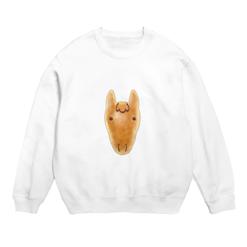 ぱからたからのうまパン　クリームパン＊栗毛 Crew Neck Sweatshirt